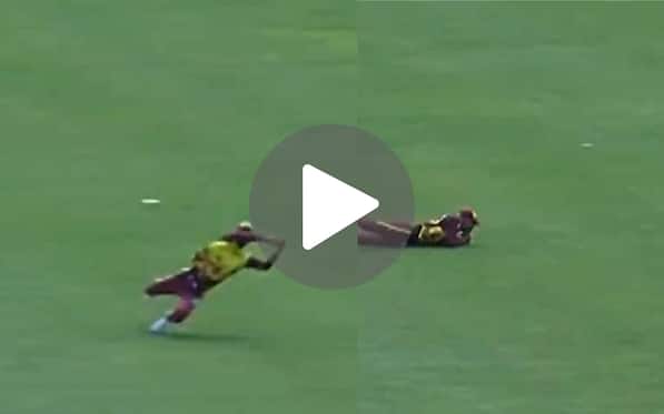 [Watch] Roston Chase Does A Jadeja; Plucks A Screamer To Leave PNG Skipper In Disbelief